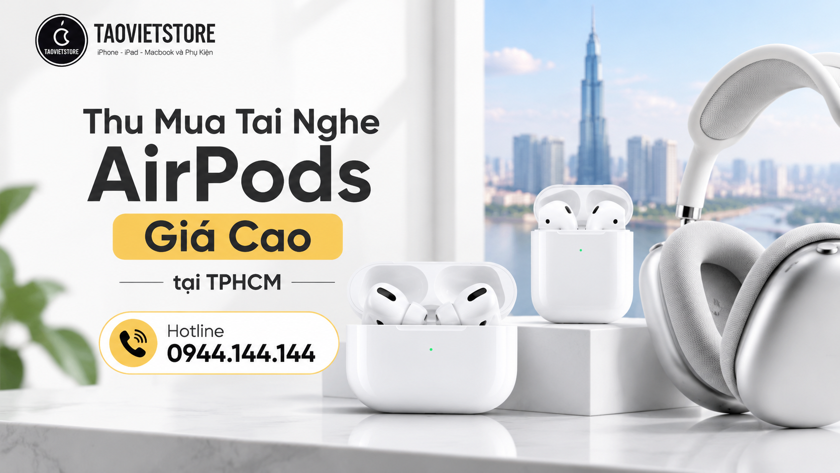 Thu Mua Tai Nghe AirPods Cũ Giá Cao Tại TPHCM