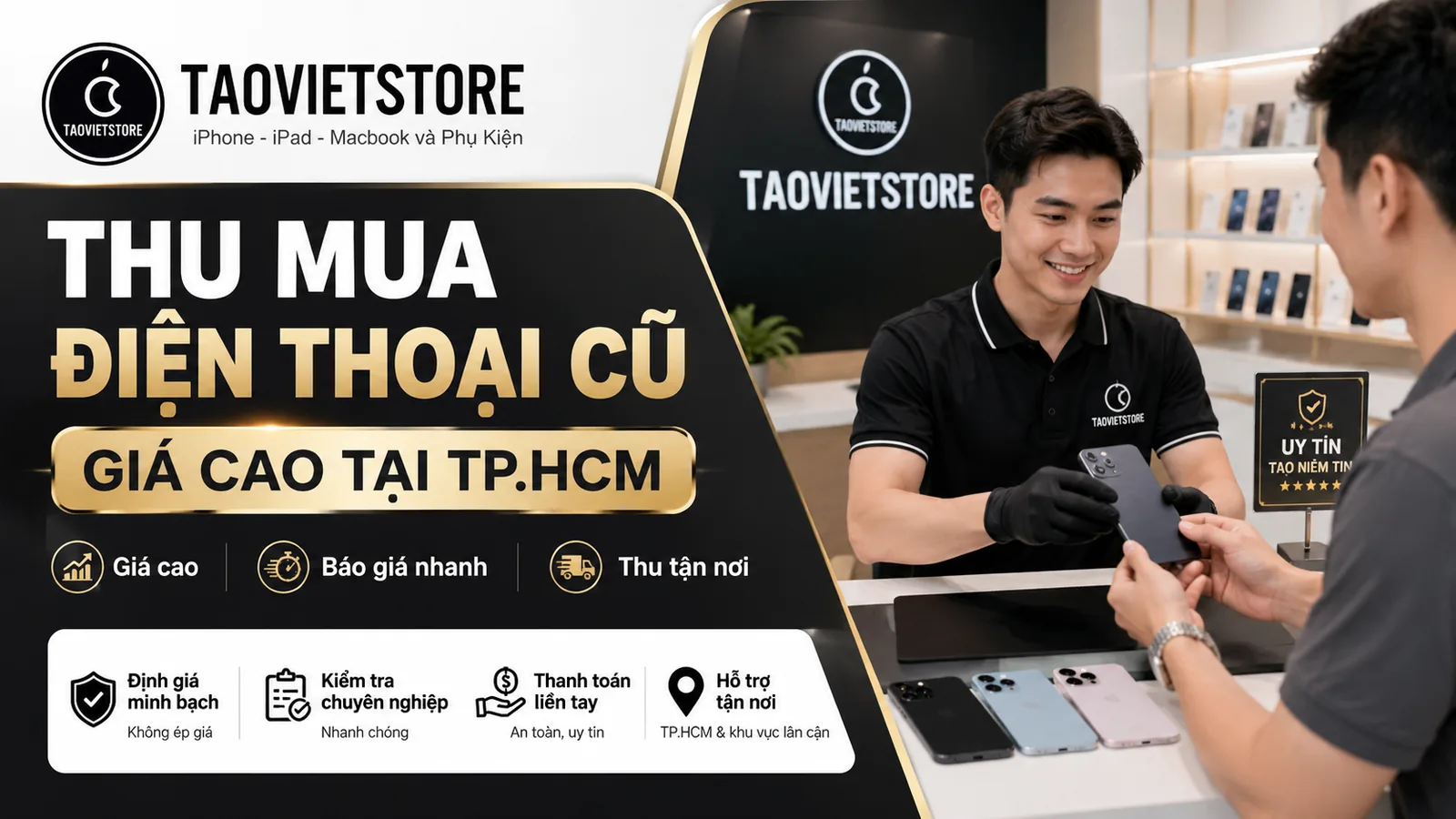 Thu mua điện thoại cũ giá cao tại TPHCM - Táo Việt Store