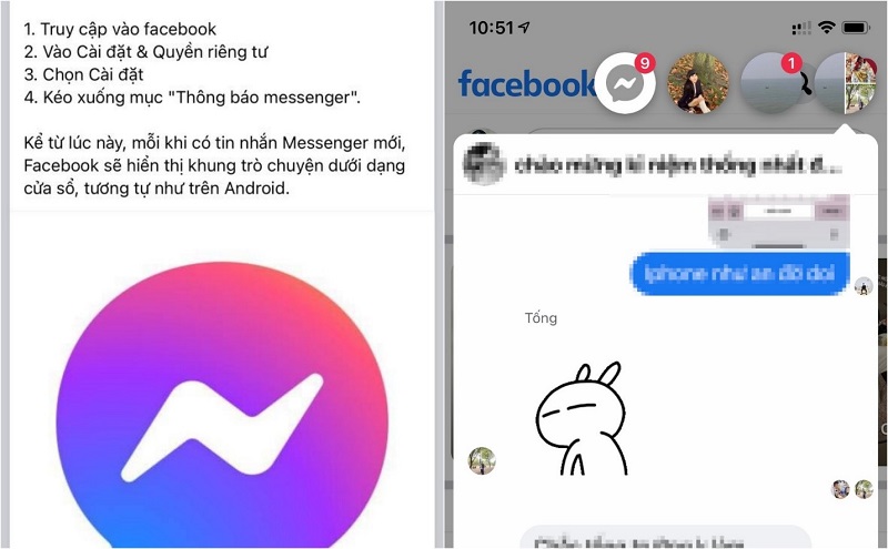 Những lợi ích và cách mở bong bóng chat Messenger trên iPhone mới nhất