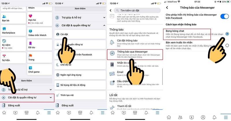 Những lợi ích và cách mở bong bóng chat Messenger trên iPhone mới nhất