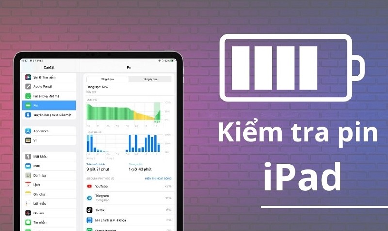 TOP 3 cách kiểm tra tình trạng Pin iPad nhanh gọn và hiệu quả nhất