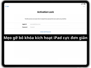 Mẹo sửa lỗi khóa kích hoạt iPad cực đơn giản?