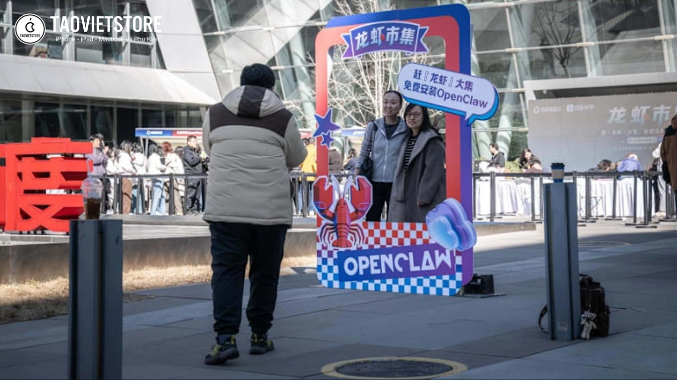 Cơn sốt siêu AI OpenClaw. MacBook cũ tại Trung Quốc cháy hàng, giá tăng phi mã