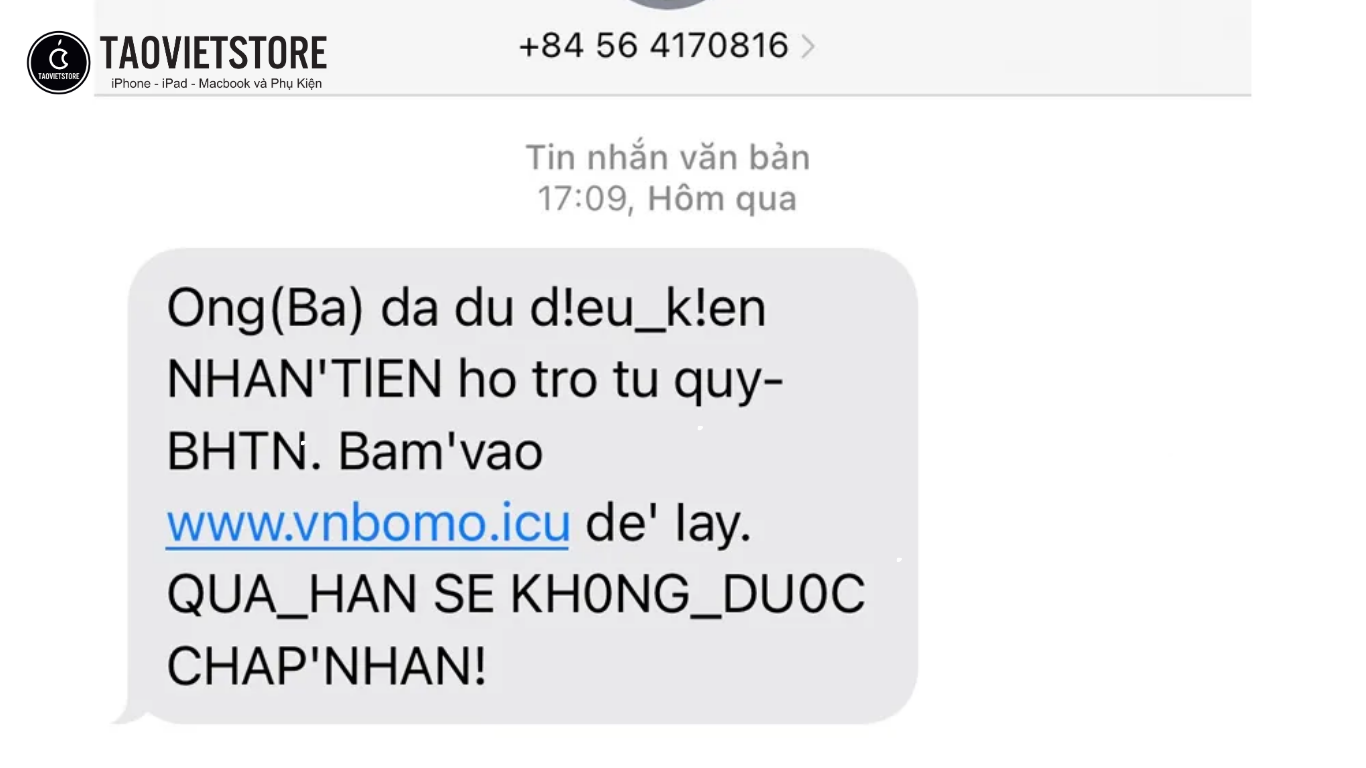 Cách nhận biết tin nhắn lừa đảo cực đơn giản để bảo vệ tài khoản