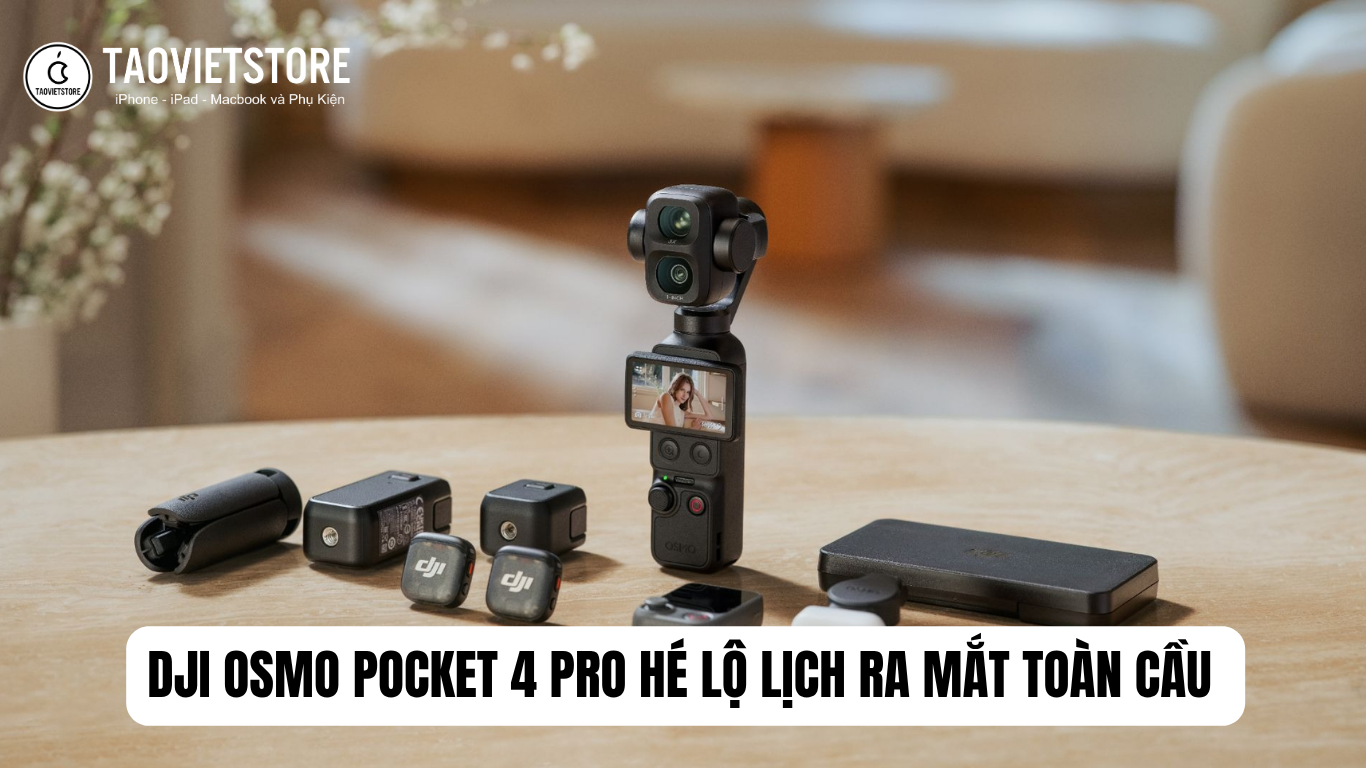 DJI Osmo Pocket 4 Pro he lo lich ra mat toan cau lam dien dao gioi Vlogger 3