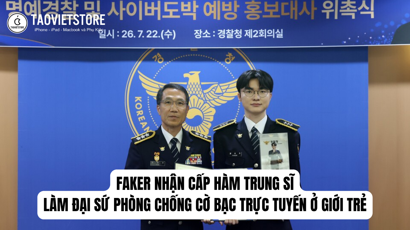 Faker nhận cấp hàm Trung sĩ, làm Đại sứ phòng chống cờ bạc trực tuyến ở giới trẻ