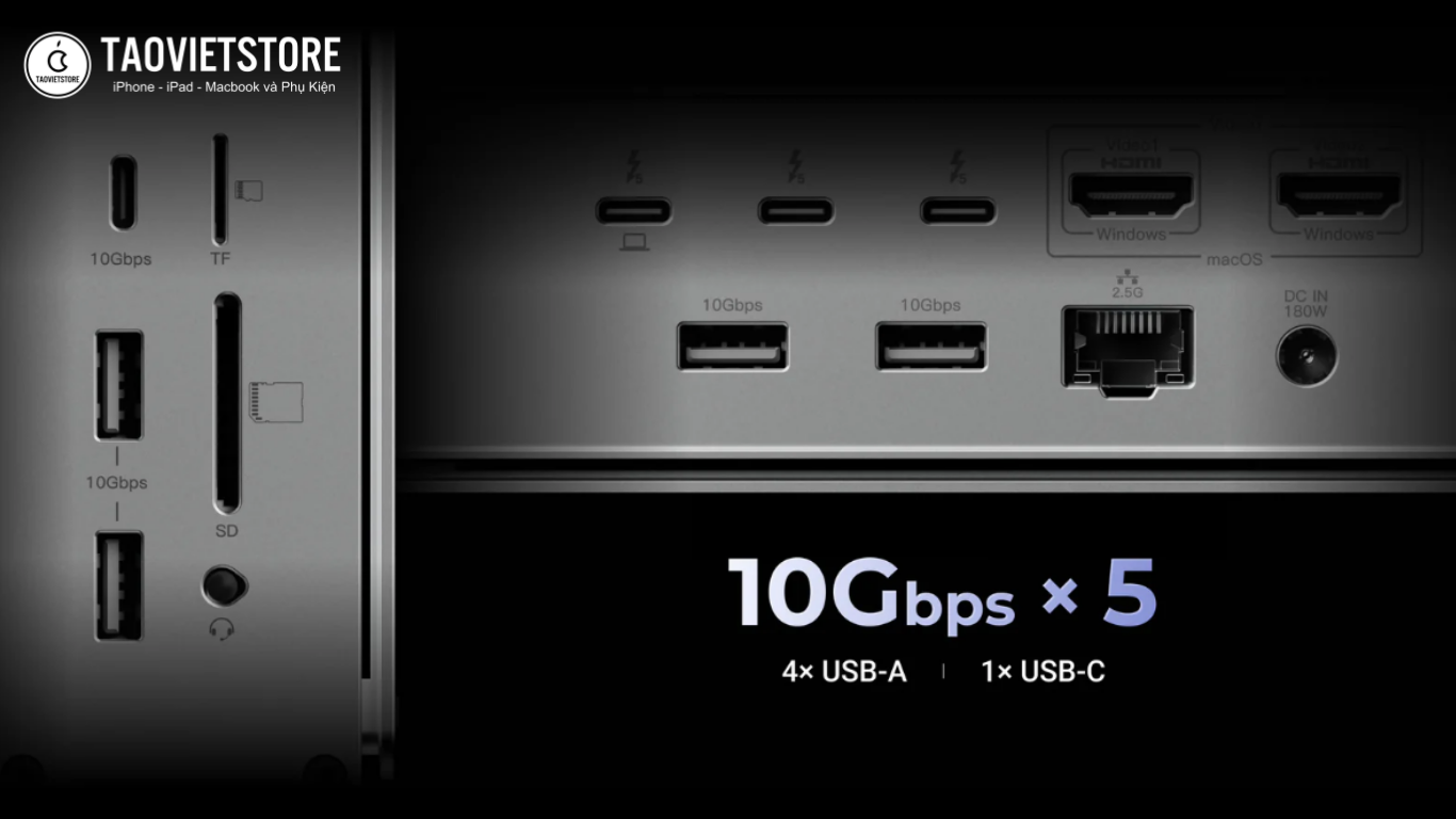 Keychron Thunderbolt 5 Dock ra mắt: Trạm kết nối 14-in-1 vỏ nhôm siêu đỉnh, sạc nhanh 140W giá 9,2 triệu 8 Keychron Thunderbolt 5 Dock ra mắt. Trạm kết nối 14-in-1 vỏ nhôm siêu đỉnh, sạc nhanh 140W giá 9,2 triệu