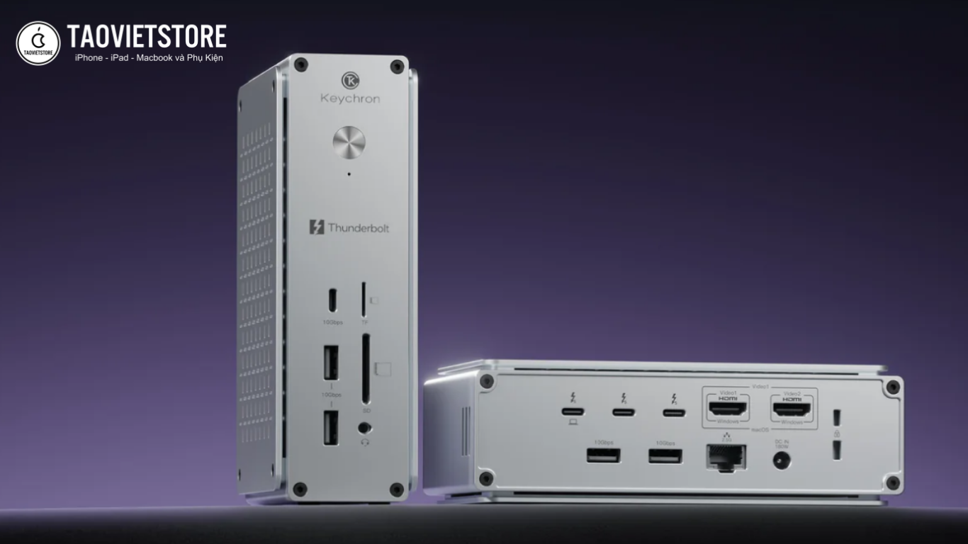 Keychron Thunderbolt 5 Dock ra mắt: Trạm kết nối 14-in-1 vỏ nhôm siêu đỉnh, sạc nhanh 140W giá 9,2 triệu 6 Keychron Thunderbolt 5 Dock ra mắt. Trạm kết nối 14-in-1 vỏ nhôm siêu đỉnh, sạc nhanh 140W giá 9,2 triệu