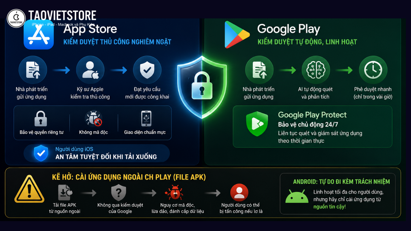 So sánh Google Play và App Store: Đâu là kho ứng dụng tốt nhất 2026? 9 So sánh Google Play và App Store. Đâu là kho ứng dụng tốt nhất 2026