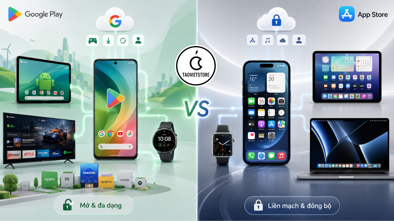 So sánh Google Play và App Store: Đâu là kho ứng dụng tốt nhất 2026? 11 So sánh Google Play và App Store. Đâu là kho ứng dụng tốt nhất 2026