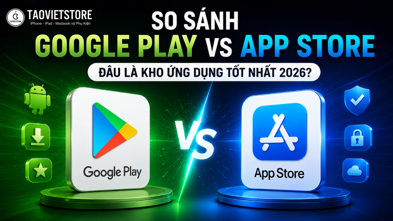 So sánh Google Play và App Store: Đâu là kho ứng dụng tốt nhất 2026?