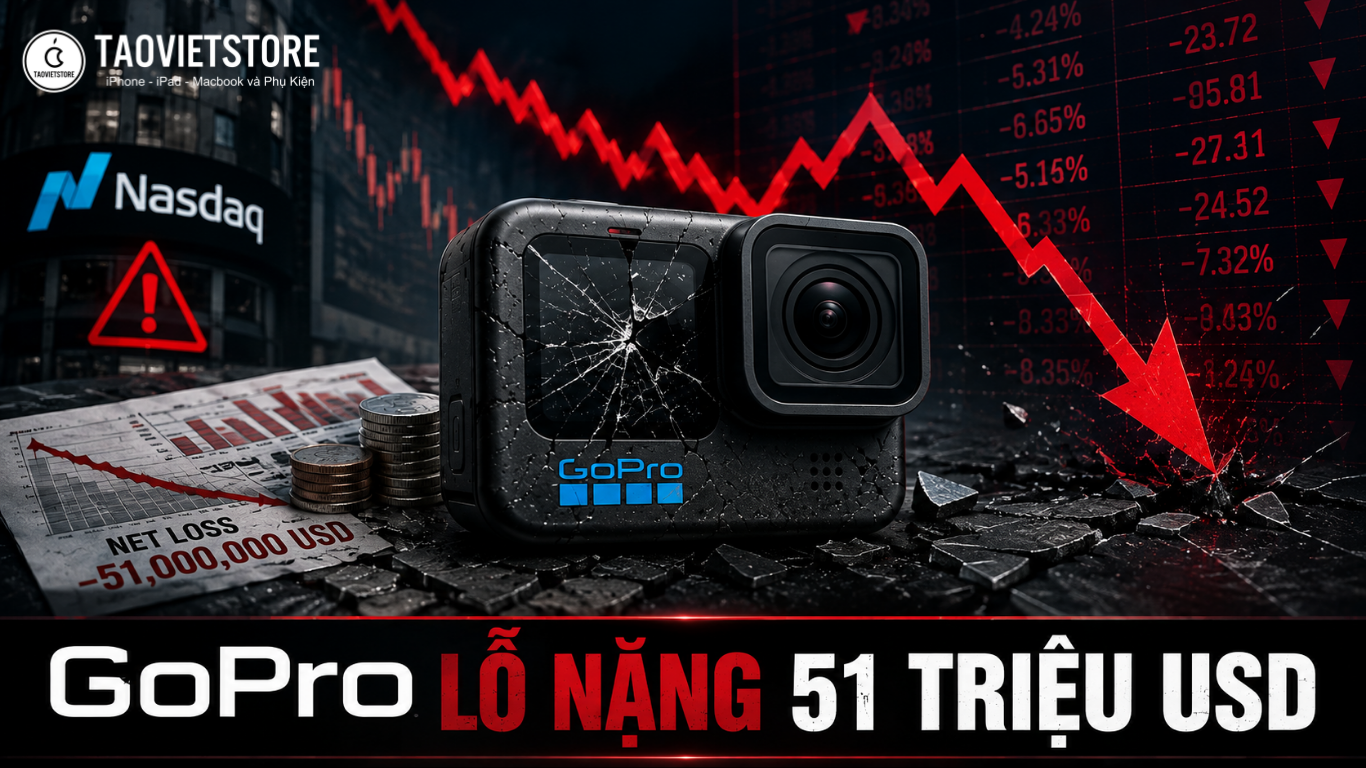 GoPro lỗ nặng 51 triệu USD, đối mặt nguy cơ bị hủy niêm yết trên sàn NASDAQ