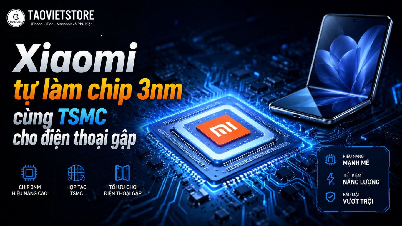 Không còn phụ thuộc Qualcomm, Xiaomi tự làm chip Xiaomi 3nm cùng TSMC cho điện thoại gập