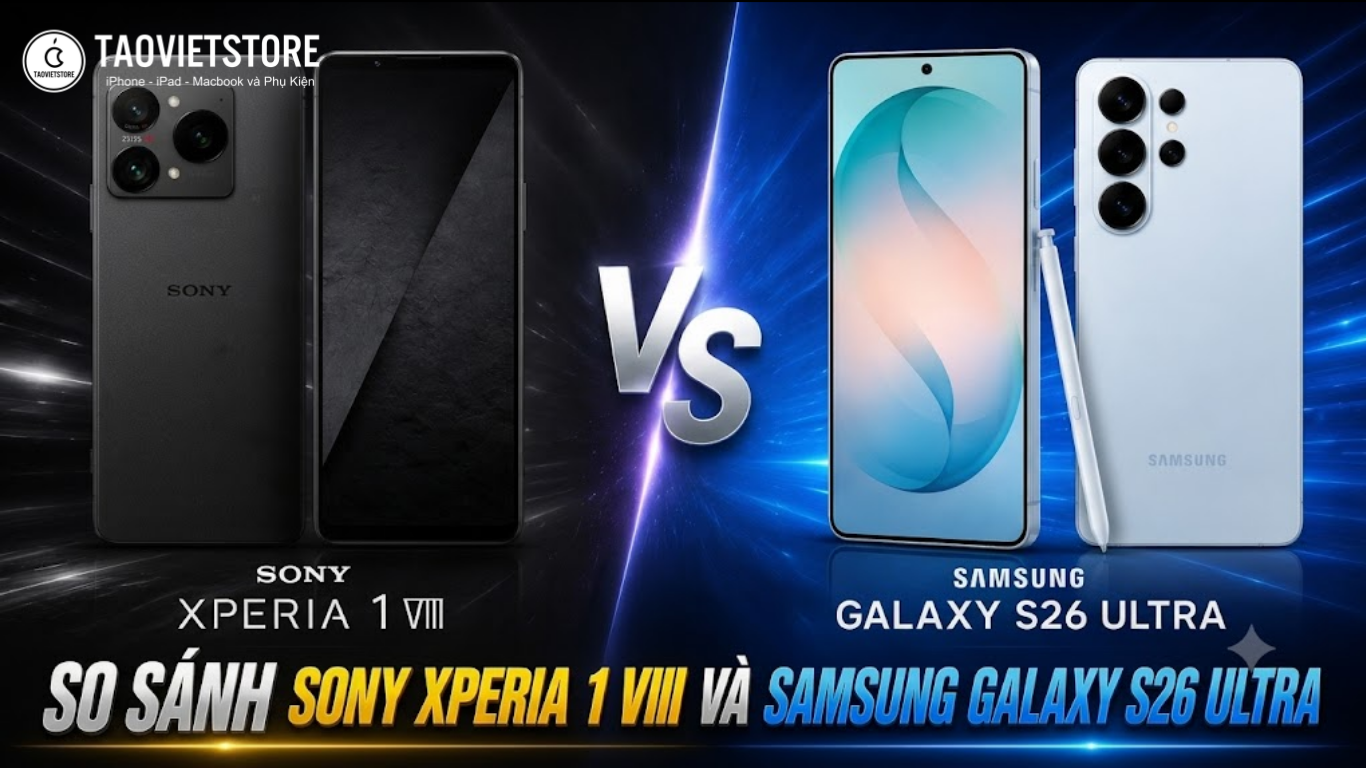 So sánh Sony Xperia 1 VIII và Samsung Galaxy S26 Ultra. Flagship nào xứng đáng ngôi vương Android 2026