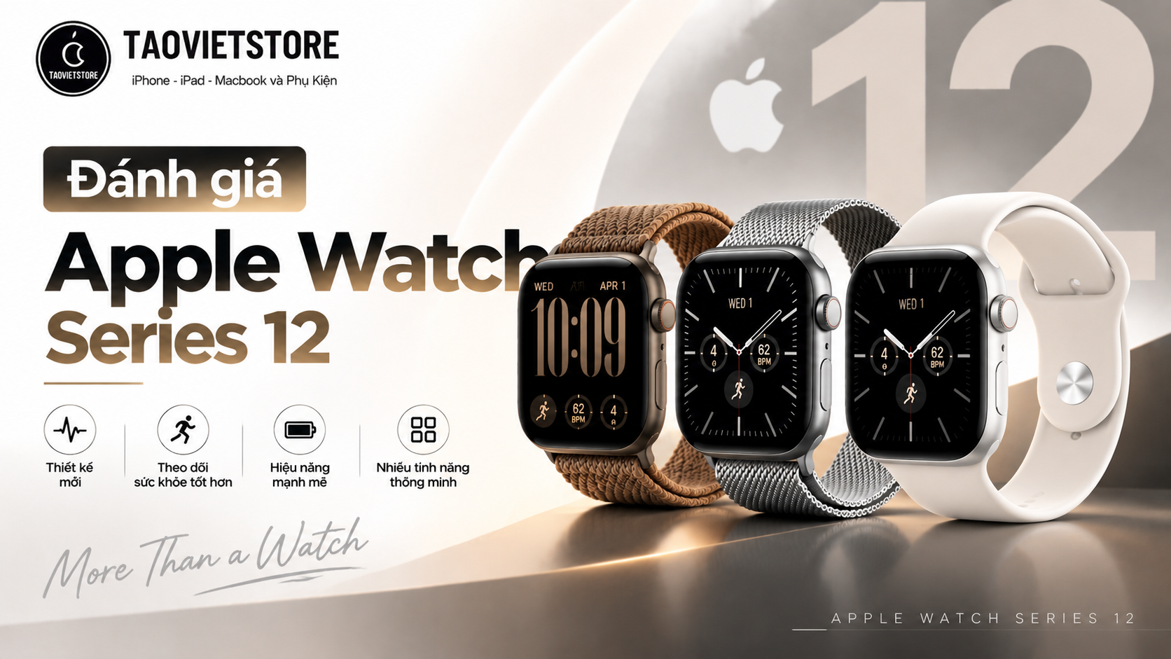 Đánh giá Apple Watch Series 12. Đo nhịp tim 5 giây, Pin 24 giờ và điểm số sẵn sàng có gì vượt trội