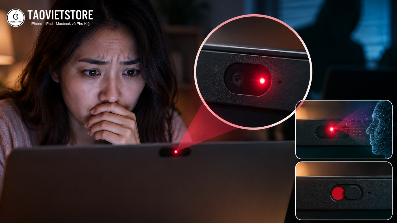 Thấy chấm đỏ trên Webcam Laptop có phải bị quay lén hay không? 8 Thấy chấm đỏ trên Webcam Laptop có phải bị quay lén hay không