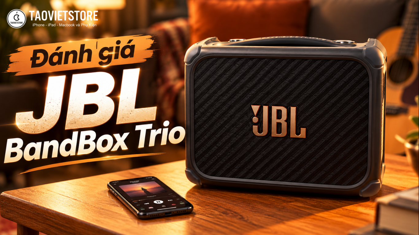 Danh gia JBL BandBox Trio. Loa tro dien cong suat 135W tich hop AI dinh cao 5