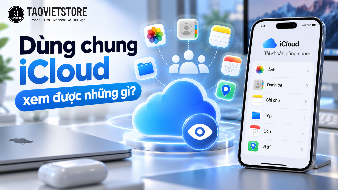 Dùng chung iCloud xem được những gì và cách tắt đồng bộ bảo mật dữ liệu A-Z