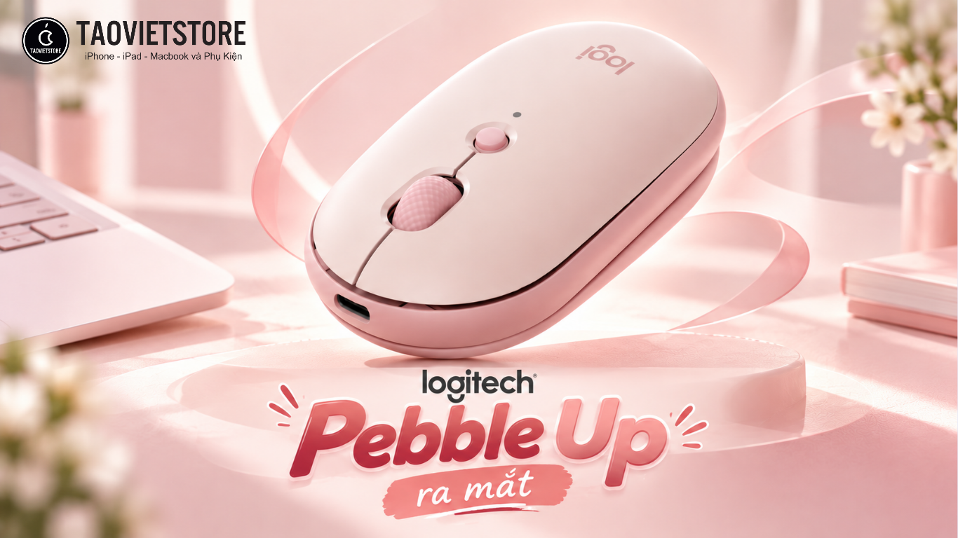 Logitech Pebble Up ra mat. Chuot khong day co thiet ke nang vo doc dao pin 90 ngay gia chua toi 1 trieu dong 4