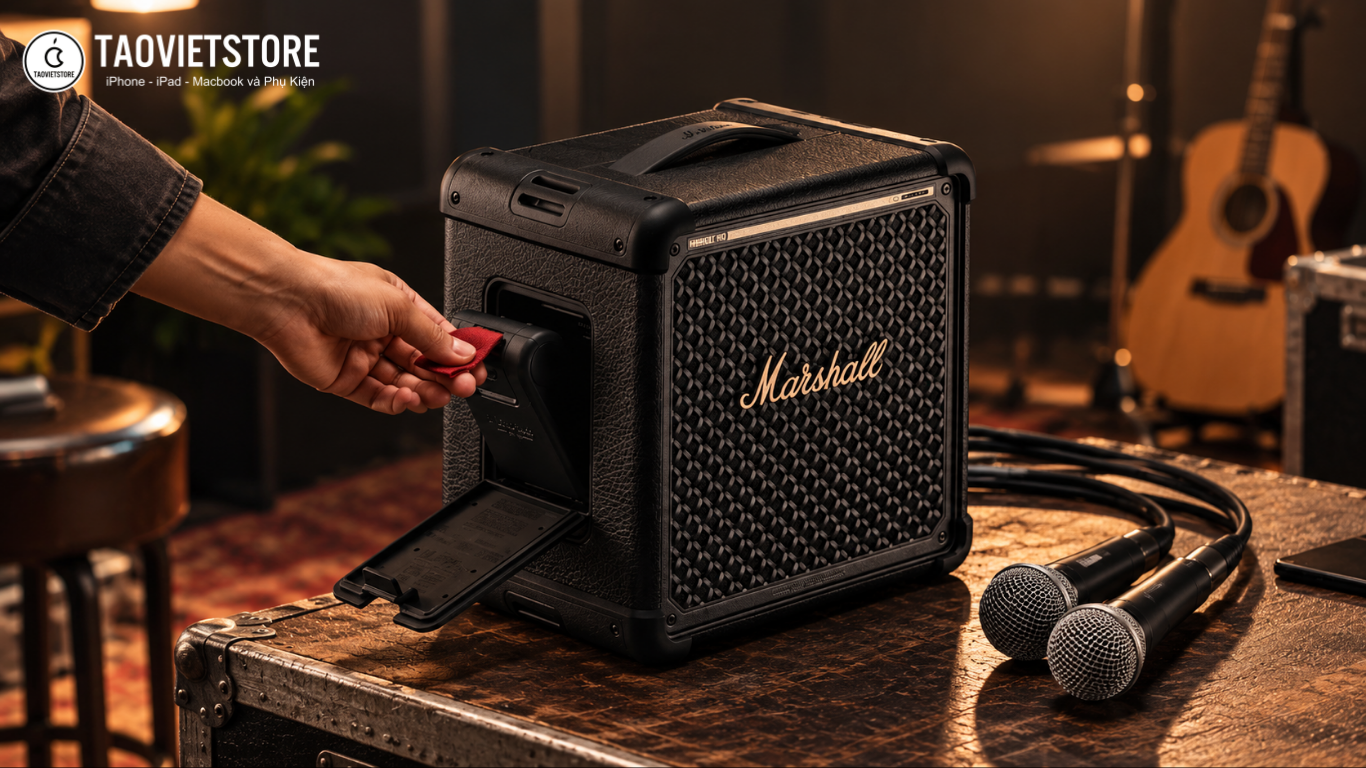 Marshall ra mắt Bromley 150: Loa tiệc tùng nhỏ gọn với pin 40 giờ và khả năng biểu diễn di động 8 Marshall ra mắt Bromley 150. Loa tiệc tùng nhỏ gọn với pin 40 giờ và khả năng biểu diễn di động